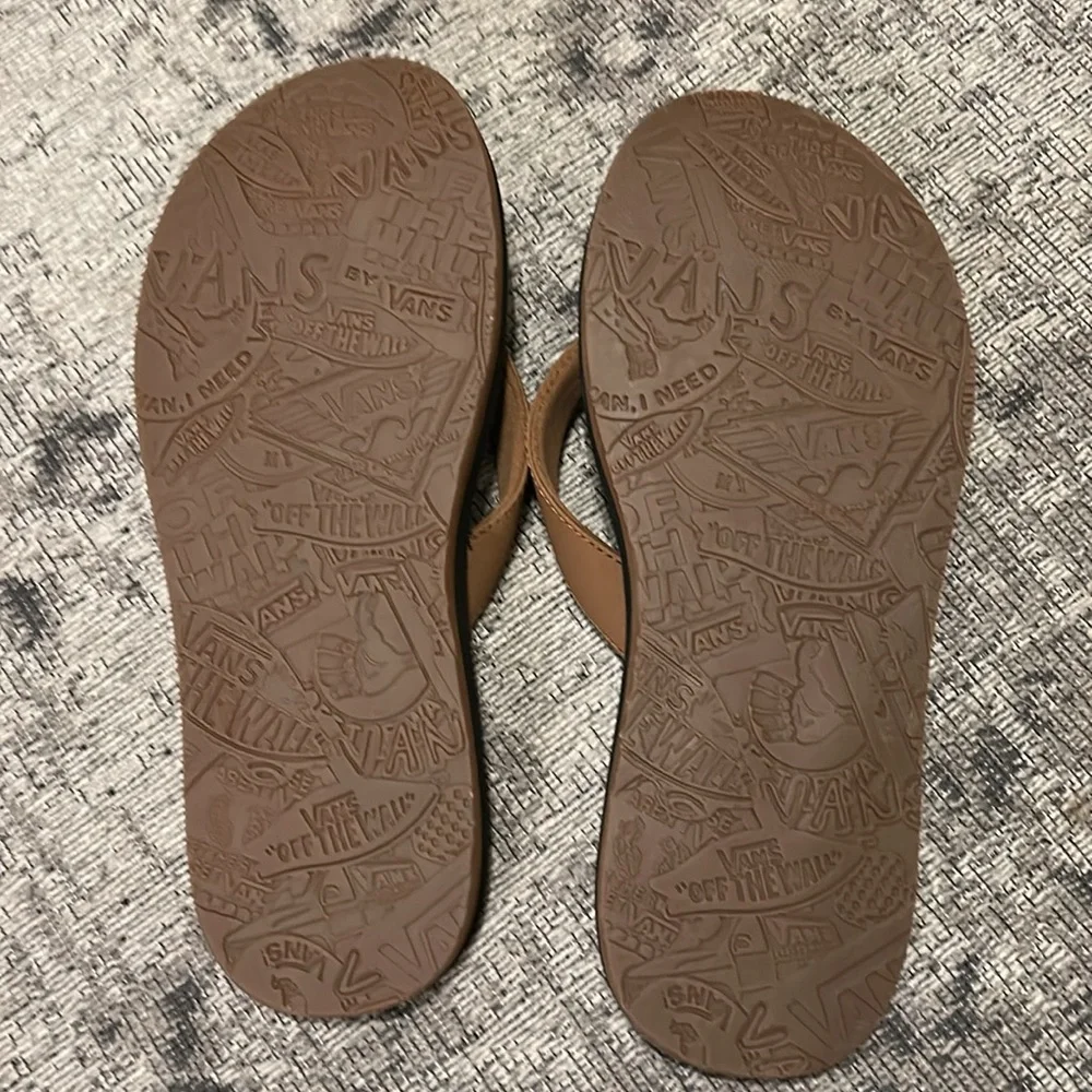 VANS MENS 10 NEXPA SYNTHETIC BROWN OFF THE WALL SUMMER FLIP FLOPS - Picture 5 of 9